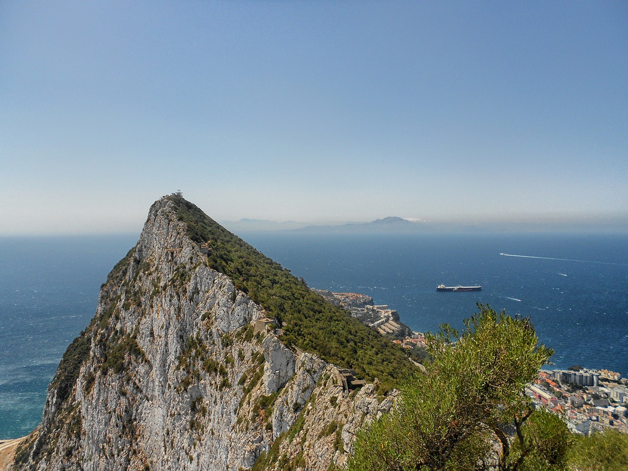 gibraltar, mountain, landscape